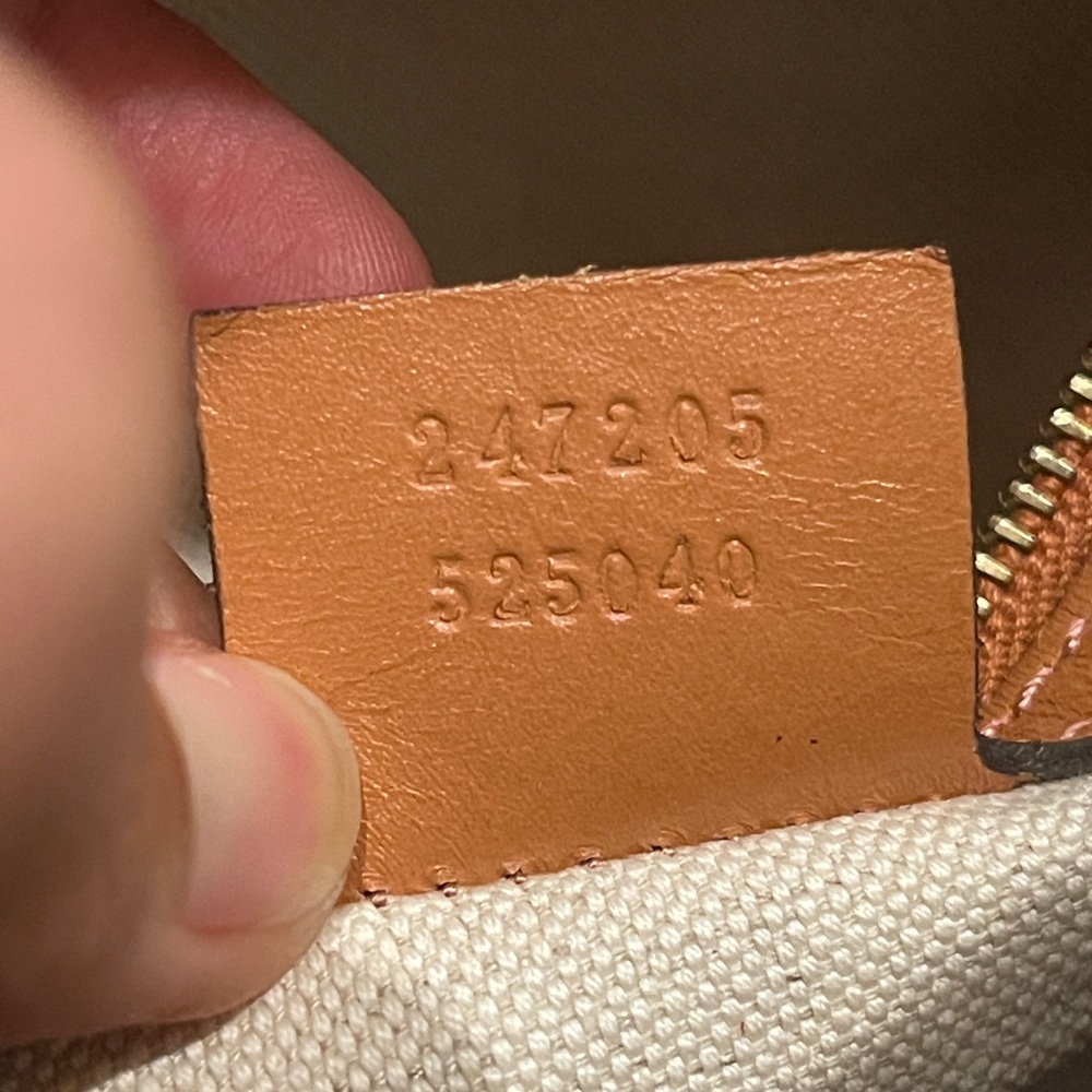 Gucci Boston GG Supreme Canvas Tan Red Crossbody - Picture 14 of 16